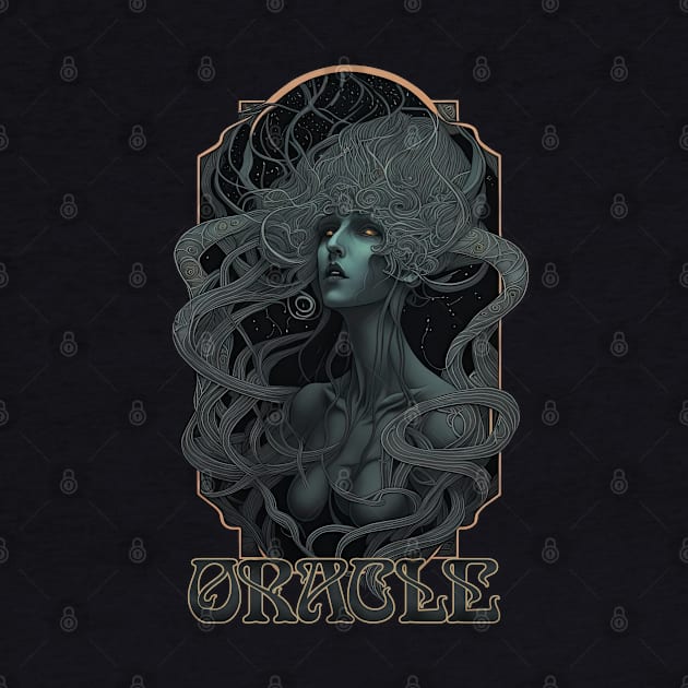 Oracle - Ancient Witch Priestess of Prophecy Art Nouveau by AltrusianGrace